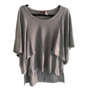 Lefton Houston Draped Gray Sweater Size L